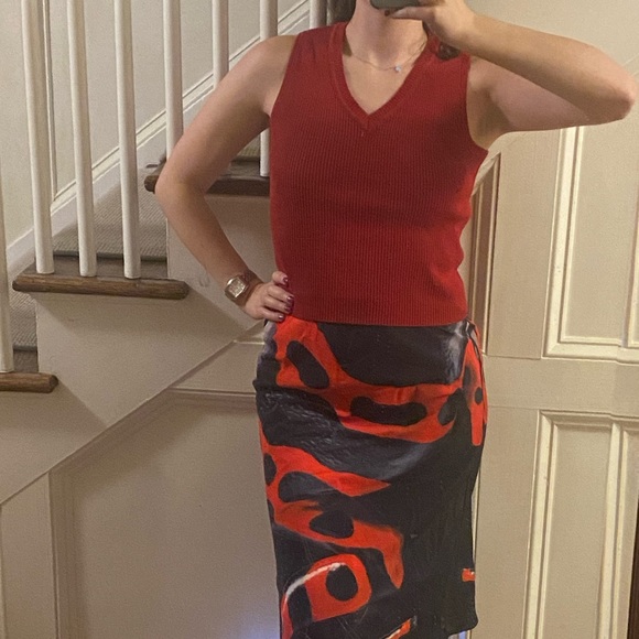 Brandy Melville Red Sweater Vest - Picture 1 of 4